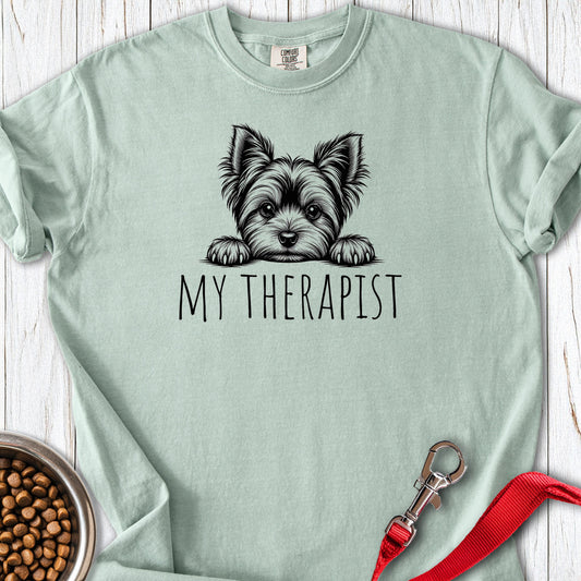 Yorkshire Terrier My Therapist Premium Tee Bay
