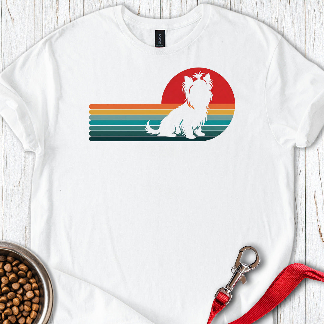 Yorkshire Terrier Retro Sunset White