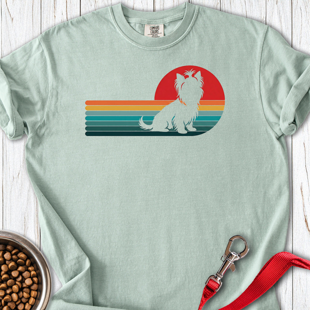 Yorkshire Terrier Retro Sunset Premium Tee Bay