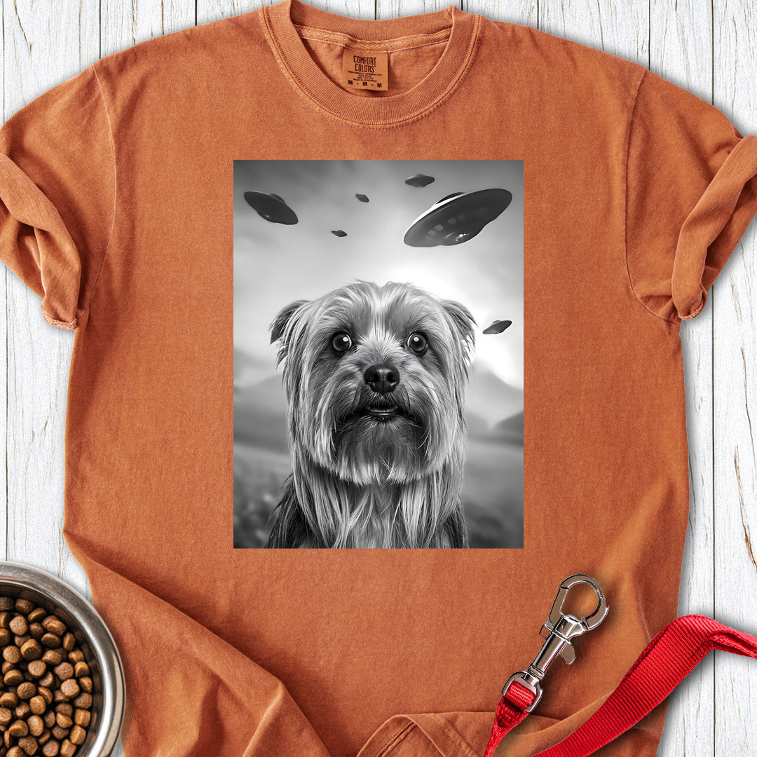Yorkshire Terrier UFO Premium Tee Yam