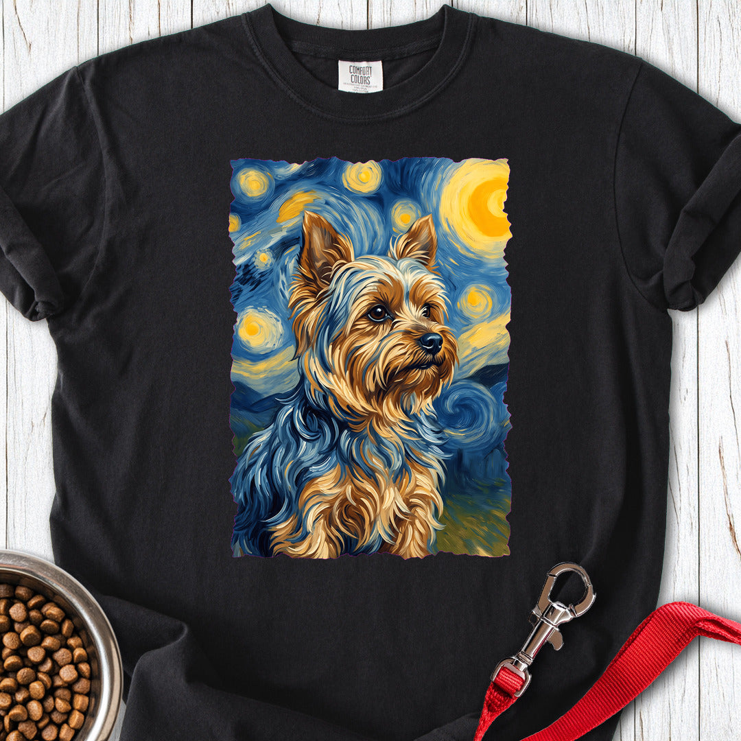 Yorkshire Terrier Van Gogh Premium Tee Black