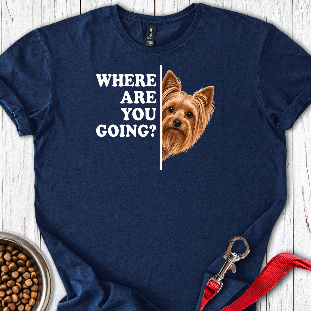 Yorkshire Terrier Where Are You Going Navy