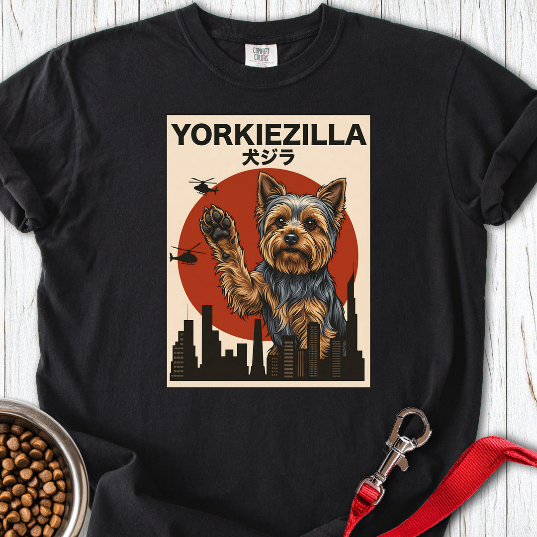 Yorkshire Terrier Yorkiezilla Premium Tee Black