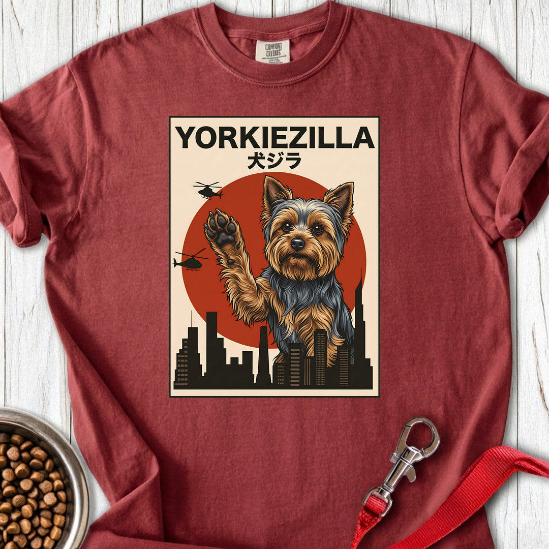 Yorkshire Terrier Yorkiezilla Premium Tee Brick