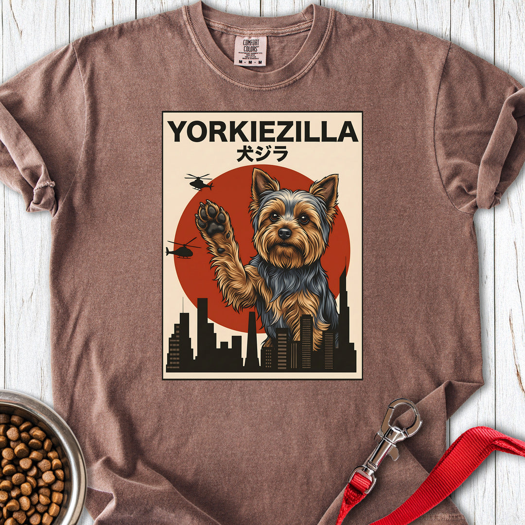 Yorkshire Terrier Yorkiezilla Premium Tee Espresso