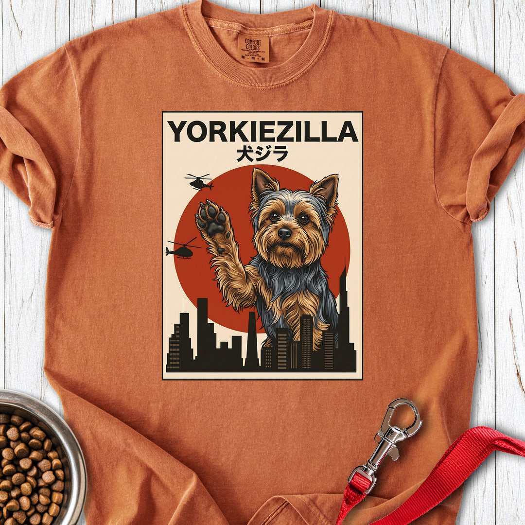 Yorkshire Terrier Yorkiezilla Premium Tee Yam
