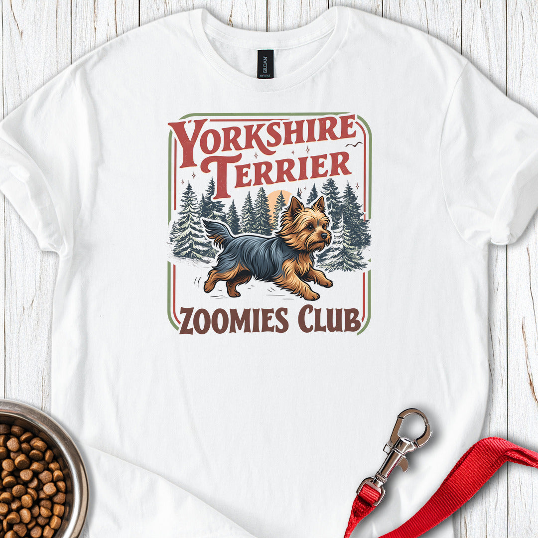 Yorkshire Terrier Zoomies Club White